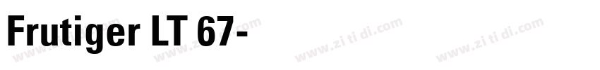 Frutiger LT 67字体转换